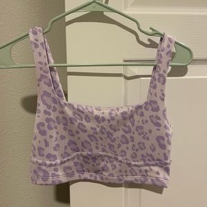 Purple Cheetah Crop Top size S